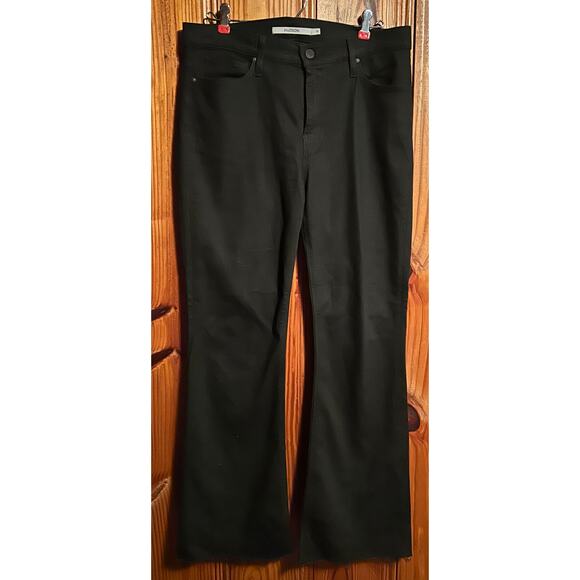 Hudson women’s Nico flare jeans high rise black raw hem size 30 - Picture 1 of 3